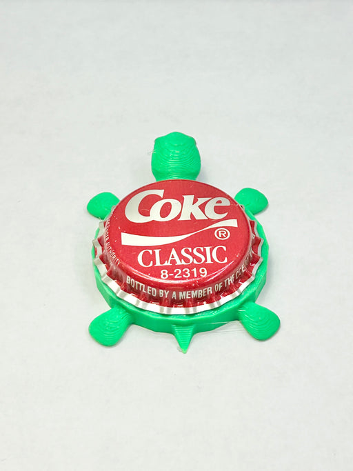 Coke (Classic) - Bottle Cap Magnet Turtle Shell Shocked Art