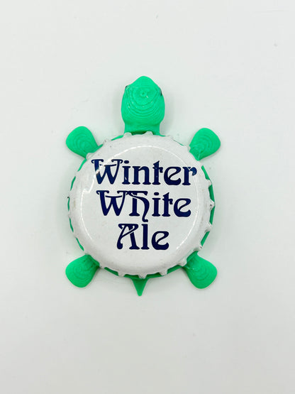Bell's Winter White Ale - Bottle Cap Magnet Turtle Shell Shocked Art