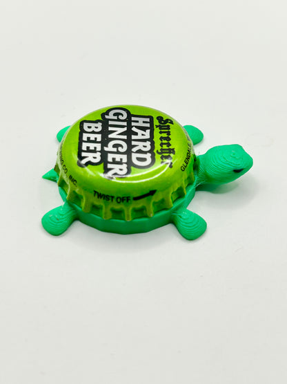 Sprecher Hard Ginger Beer - Bottle Cap Magnet Turtle Shell Shocked Art