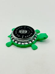 Ghost River Brewing - Bottle Cap Magnet Turtle Shell Shocked Art