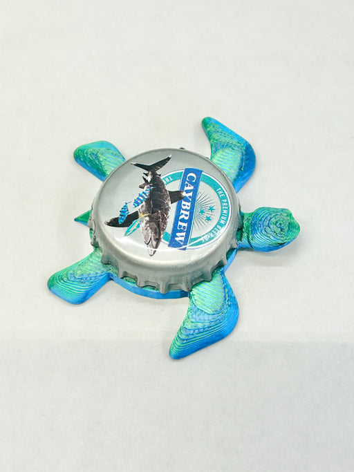 Caybrew White Tip Lager (Cayman Islands) - Sea Turtle Bottle Cap Magnet Shell Shocked Art
