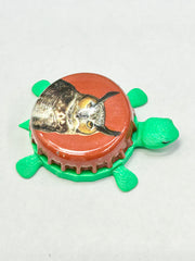 Bell's Best Brown Ale (Owl) - Bottle Cap Magnet Turtle Shell Shocked Art