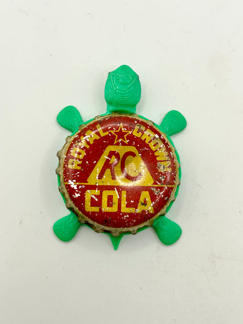 RC Cola (Vintage) - Bottle Cap Magnet Turtle Shell Shocked Art