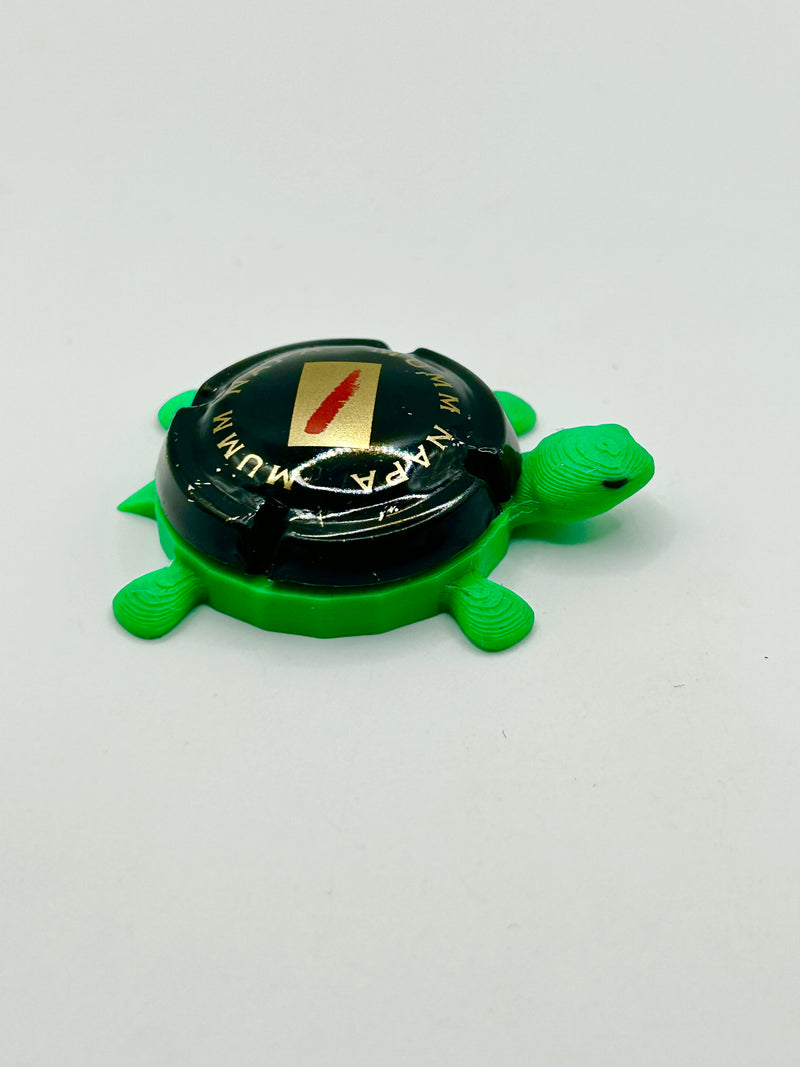 Mumm Napa Wine - Bottle Cap Magnet Turtle Shell Shocked Art