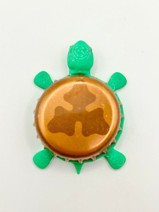 Carlsberg Logo (Copper) - Bottle Cap Magnet Turtle