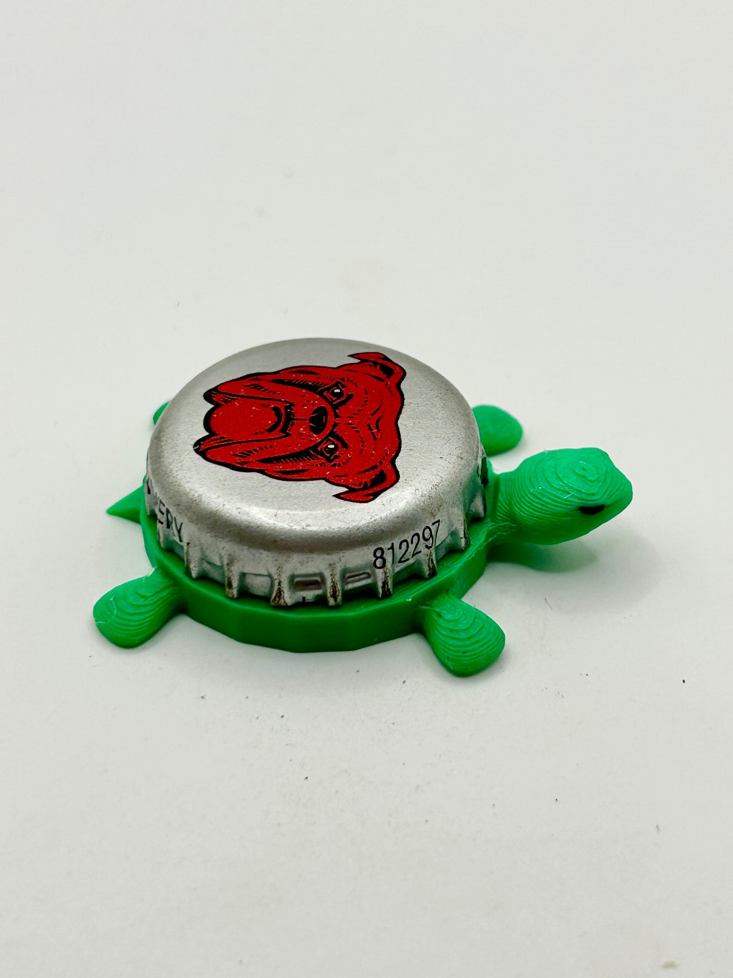 Red Dog Plank Road Brewery - Bottle Cap Magnet Turtle