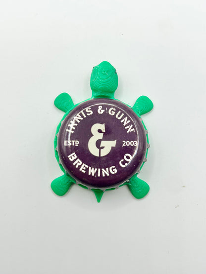 Innis & Gunn Brewing Co (Plum) - Bottle Cap Magnet Turtle Shell Shocked Art