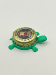 Modelo Cerveceria - Bottle Cap Magnet Turtle Shell Shocked Art