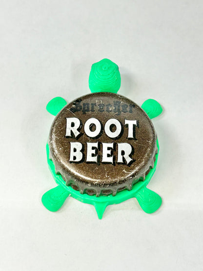 Sprecher Root Beer - Bottle Cap Magnet Turtle Shell Shocked Art