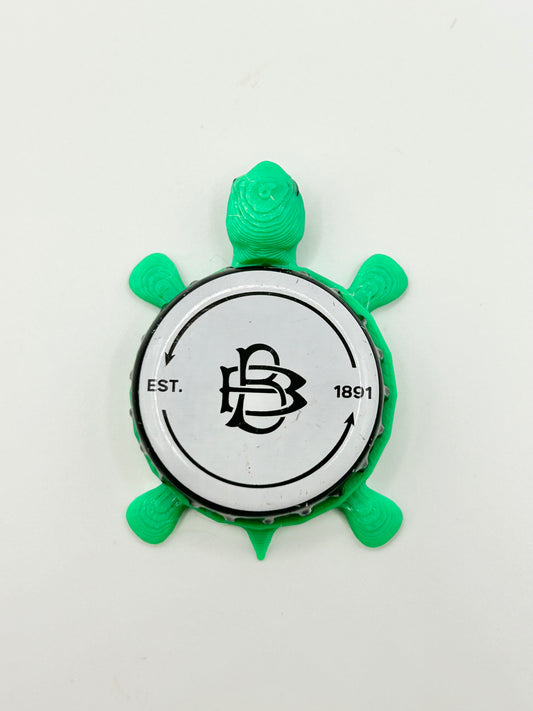 Boylan’s Bottling (Black & White) - Bottle Cap Magnet Turtle
