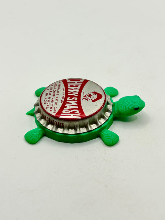 Cherry Smash (Vintage) - Bottle Cap Magnet Turtle Shell Shocked Art