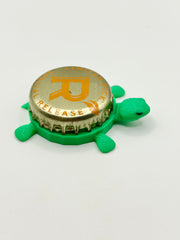 Redd’s Hard Cider (Orange Limited) - Bottle Cap Magnet Turtle Shell Shocked Art