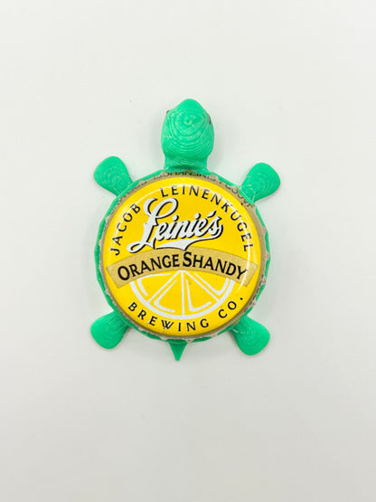Leinenkugel's Orange Shandy (Vintage) - Bottle Cap Magnet Turtle Shell Shocked Art