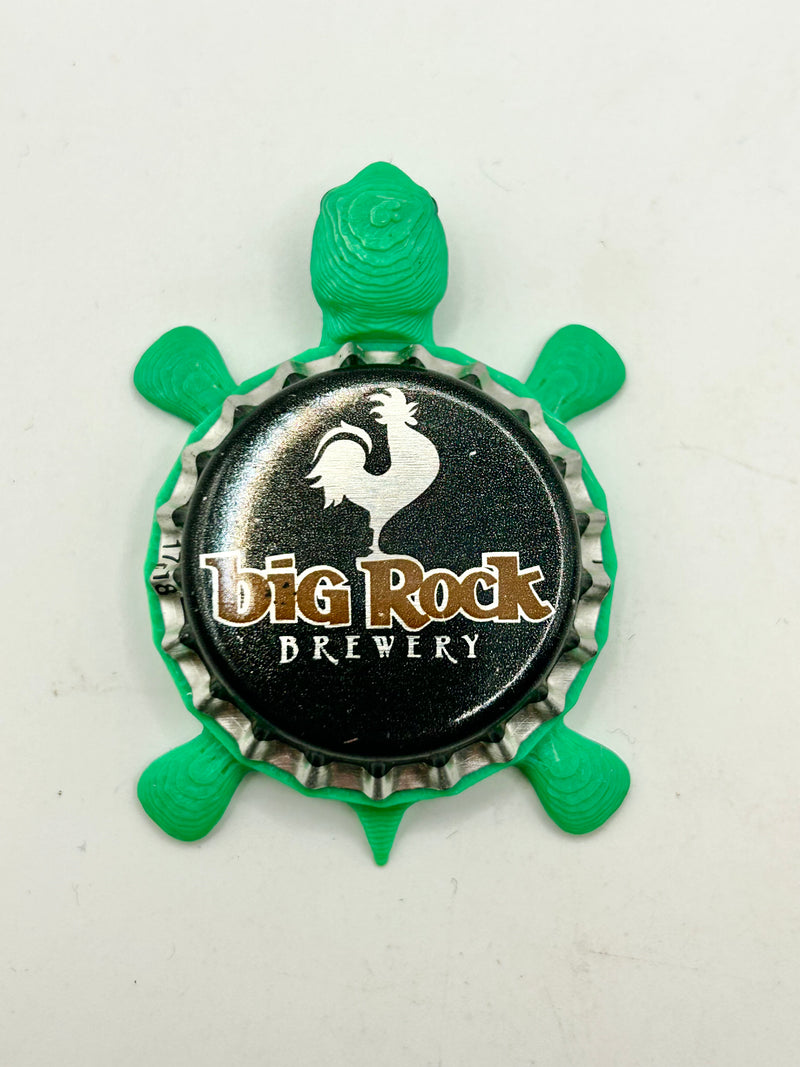 Big Rock Brewery - Bottle Cap Magnet Turtle Shell Shocked Art