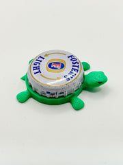 Foster’s Light - Bottle Cap Magnet Turtle Shell Shocked Art