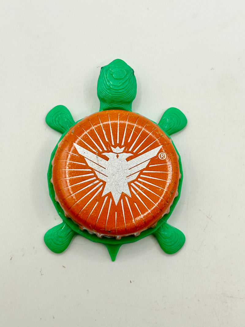 Smirnoff Eagle (Orange Sunburst) - Bottle Cap Magnet Turtle