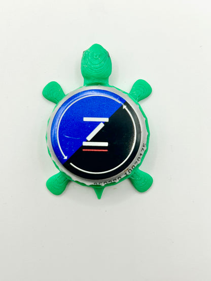 Zima - Bottle Cap Magnet Turtle Shell Shocked Art