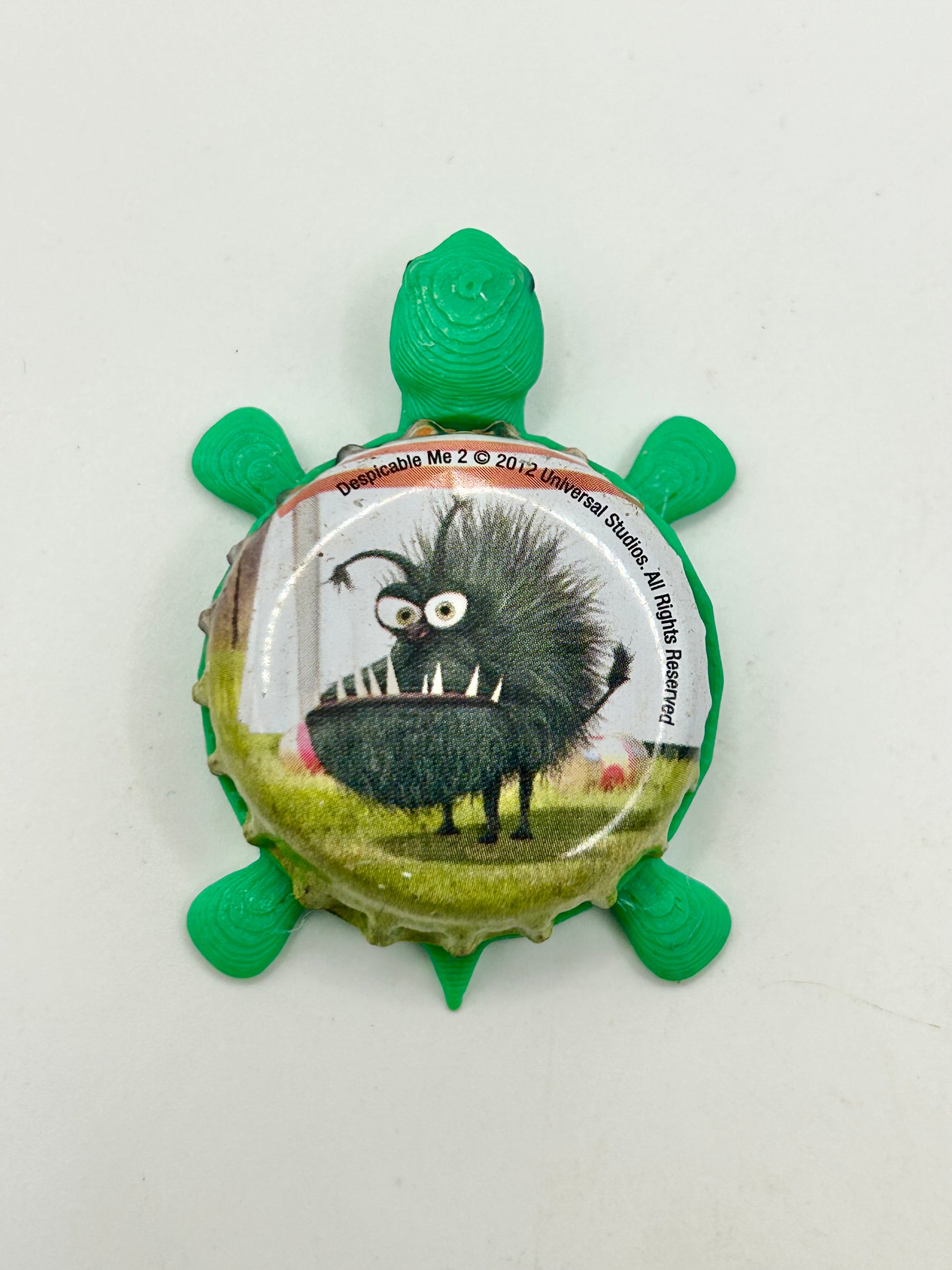 Kyle (Despicable Me) - Bottle Cap Magnet Turtle Shell Shocked Art