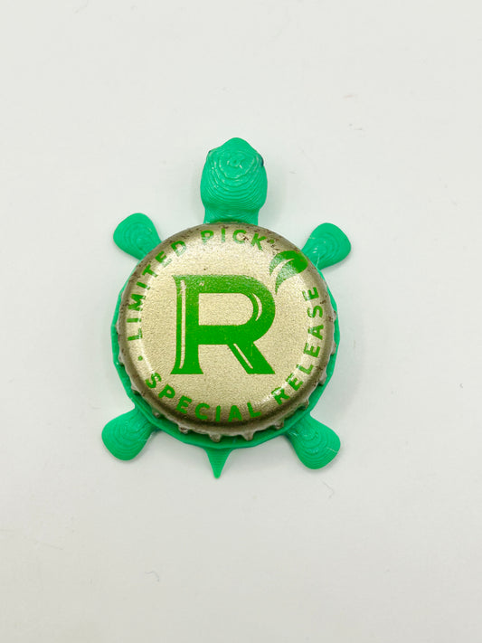 Redd’s Hard Cider (Green Limited) - Bottle Cap Magnet Turtle