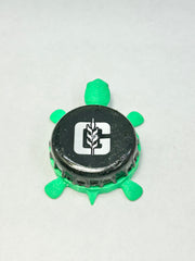 Genesee Beer - Bottle Cap Magnet Turtle Shell Shocked Art