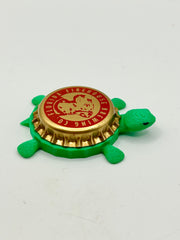 Firehouse Brewing (Red) - Bottle Cap Magnet Turtle Shell Shocked Art
