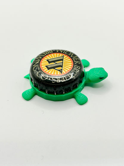 Widmer Brothers Brewing (Vintage) - Bottle Cap Magnet Turtle Shell Shocked Art