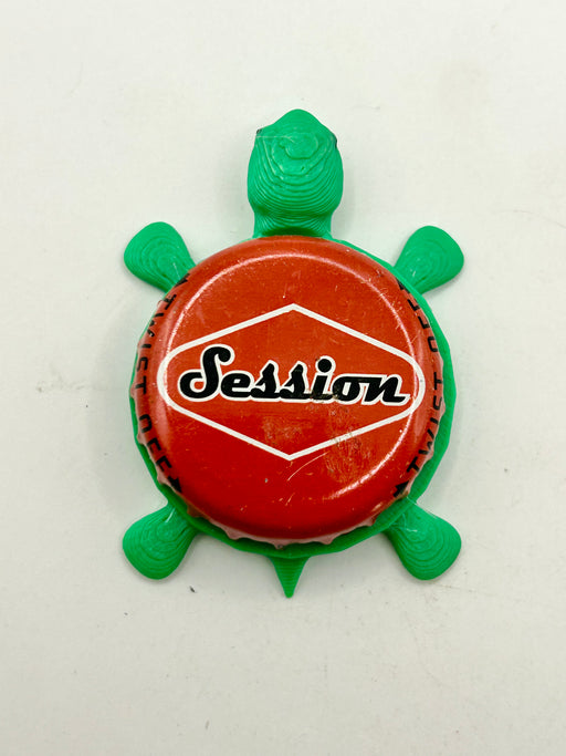 Full Sail Session (Dark Orange) - Bottle Cap Magnet Turtle Shell Shocked Art