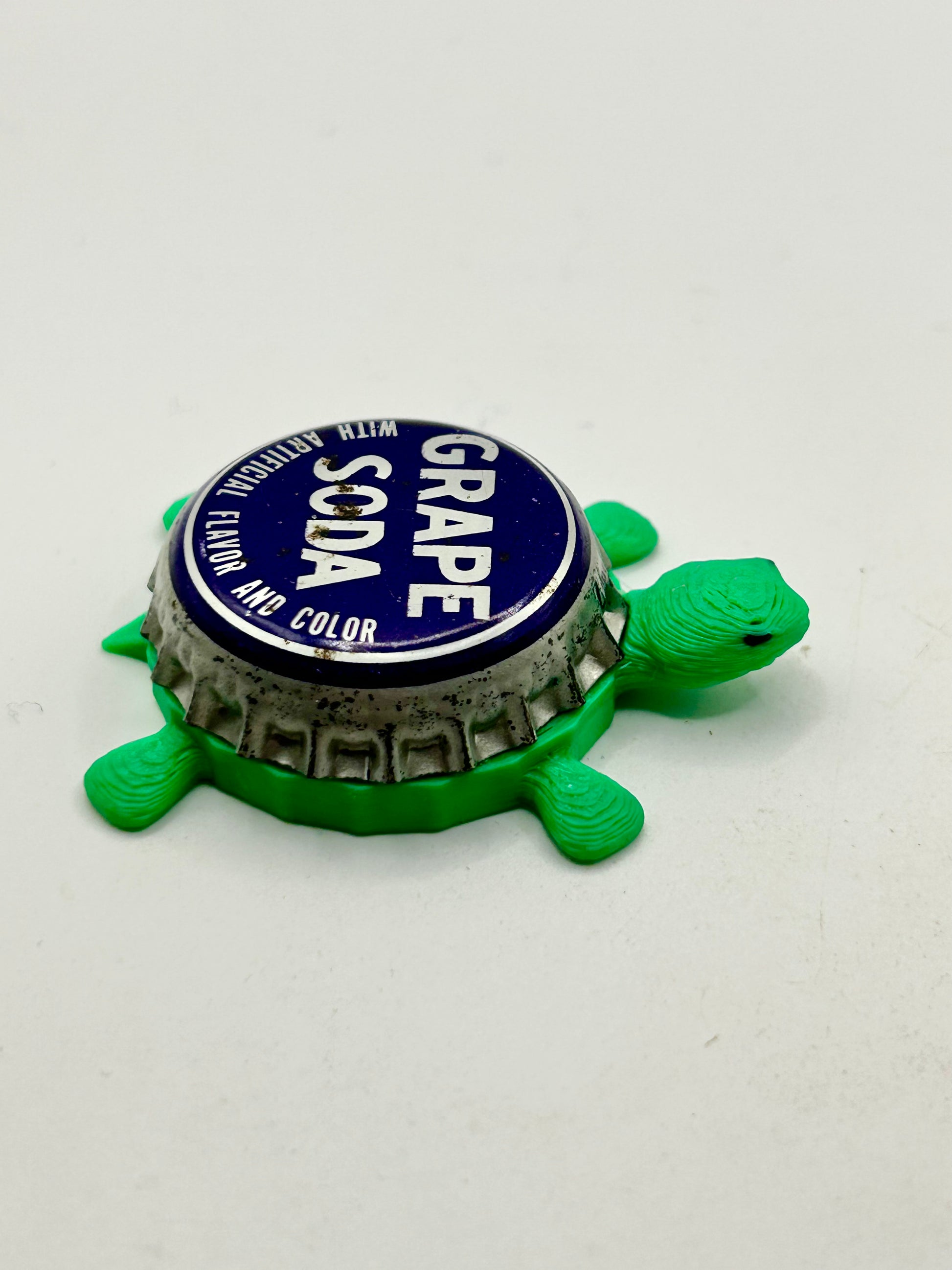 Grape Soda (Vintage) - Bottle Cap Magnet Turtle Shell Shocked Art