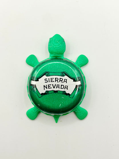 Sierra Nevada (Green Cap Vintage) - Bottle Cap Magnet Turtle Shell Shocked Art
