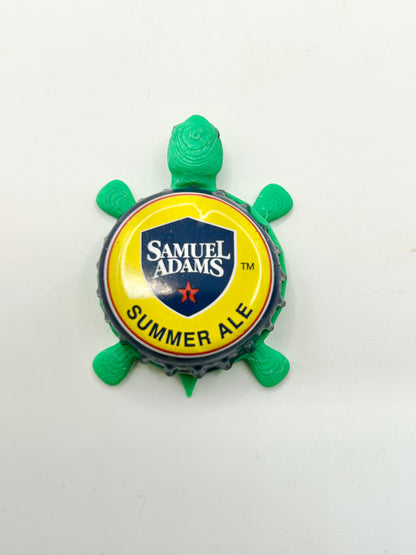 Sam Adams Summer Ale (Vintage) - Bottle Cap Magnet Turtle Shell Shocked Art