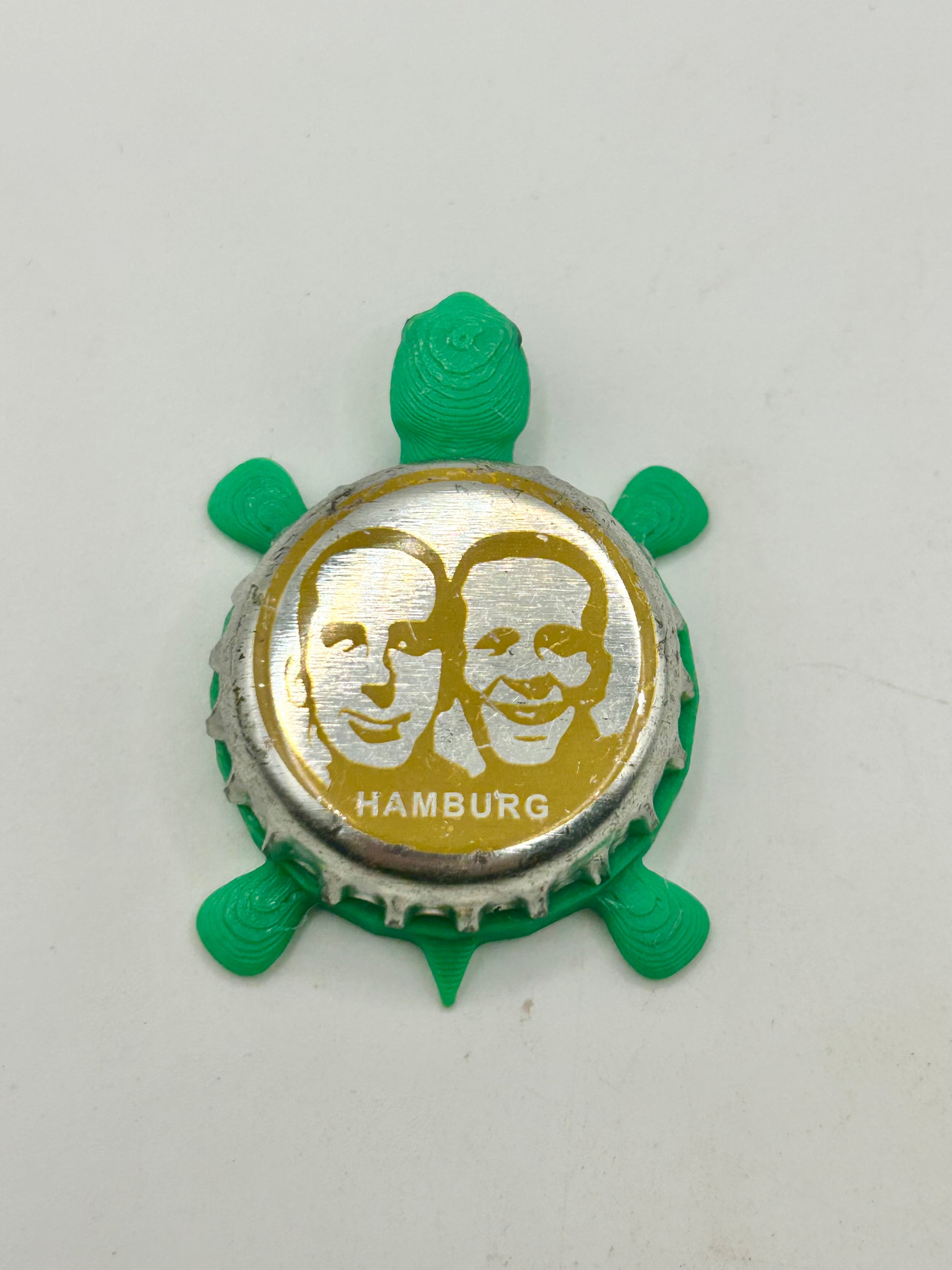 Fritz Cola (Hamburg) - Bottle Cap Magnet Turtle Shell Shocked Art