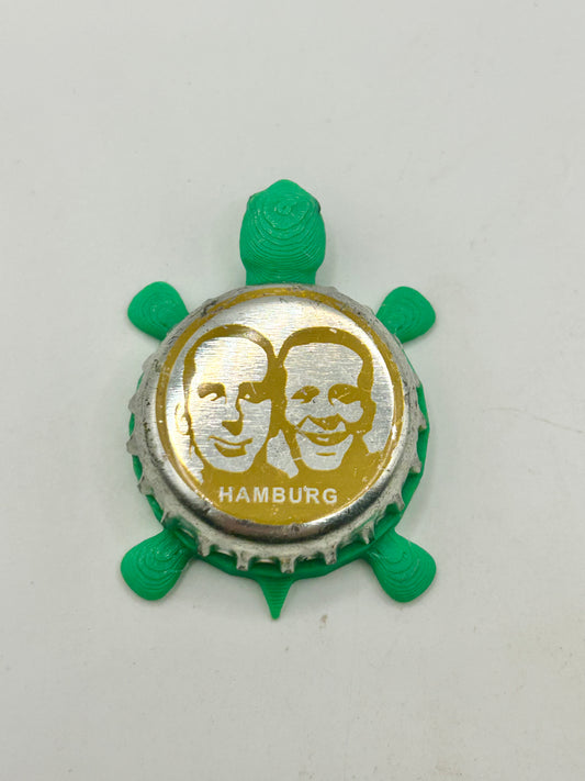 Fritz Cola (Hamburg) - Bottle Cap Magnet Turtle Shell Shocked Art