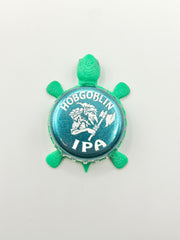 Hobgoblin IPA - Bottle Cap Magnet Turtle Shell Shocked Art