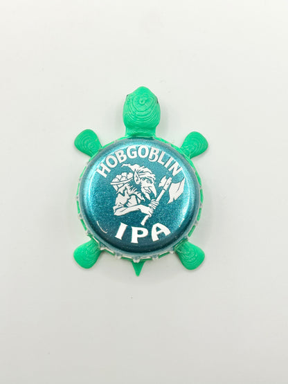 Hobgoblin IPA - Bottle Cap Magnet Turtle Shell Shocked Art