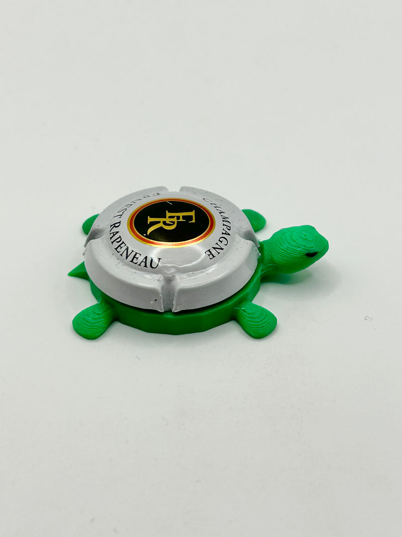 Ernest Rapeneau Champagne - Bottle Cap Magnet Turtle Shell Shocked Art