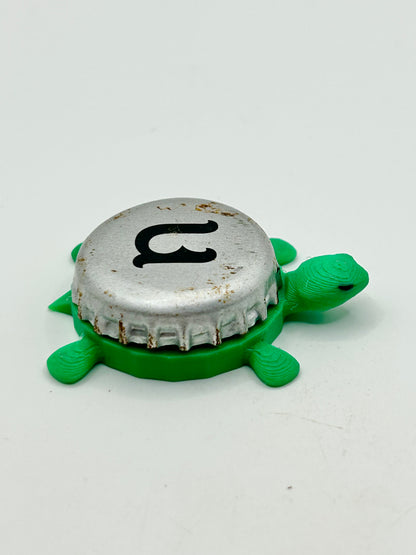 Unibroue Beer - Bottle Cap Magnet Turtle Shell Shocked Art