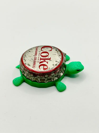 Coke (Vintage) - Bottle Cap Magnet Turtle Shell Shocked Art