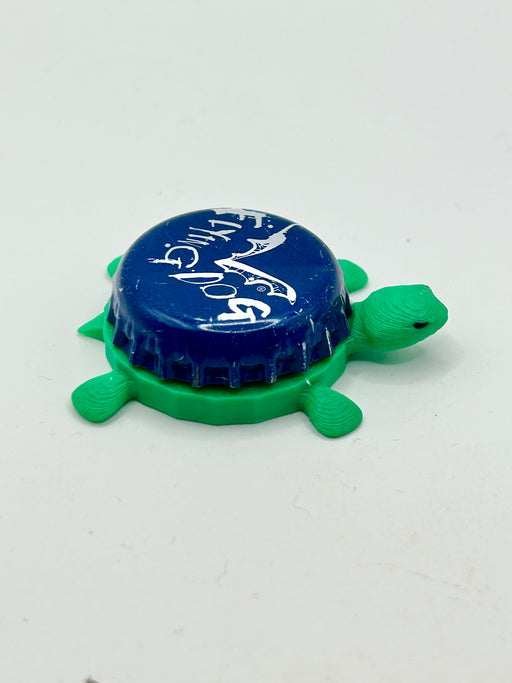 Flying Dog (Navy Blue) - Bottle Cap Magnet Turtle Shell Shocked Art