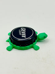 Genny Light - Bottle Cap Magnet Turtle Shell Shocked Art