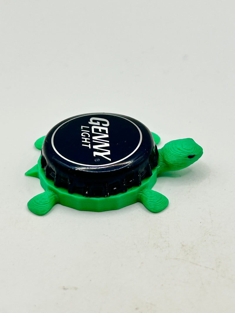 Genny Light - Bottle Cap Magnet Turtle Shell Shocked Art