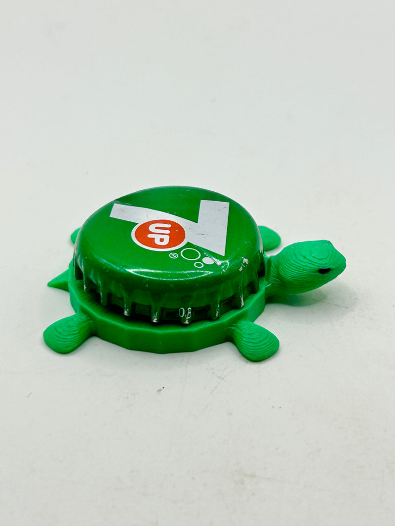 7UP (Green) - Bottle Cap Magnet Turtle Shell Shocked Art
