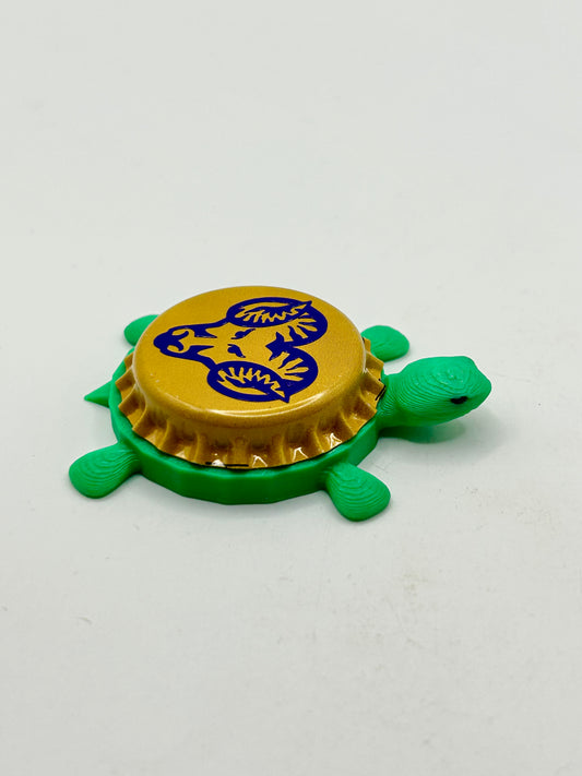 West Chester Rams - Bottle Cap Magnet Turtle Shell Shocked Art
