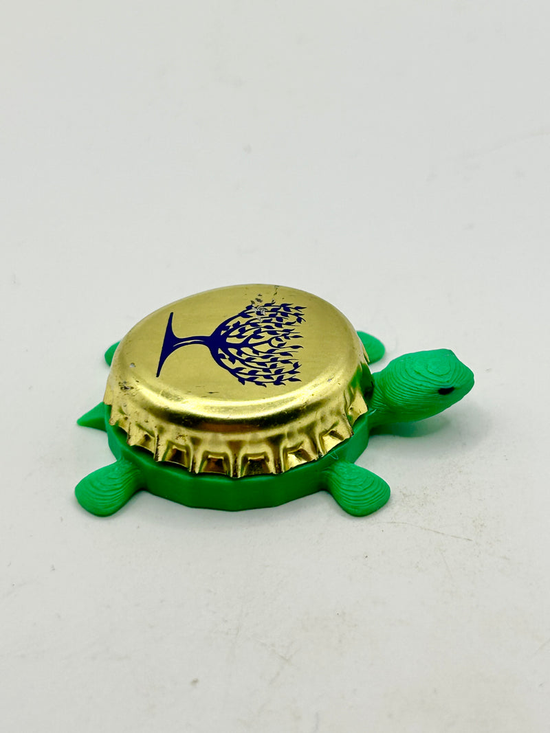 Fever Tree Ginger Beer (Gold & Blue) - Bottle Cap Magnet Turtle Shell Shocked Art