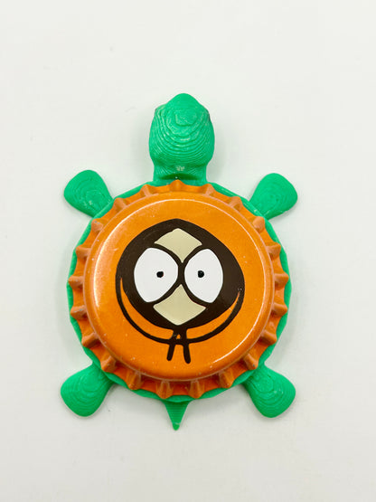 Kenny South Park - Bottle Cap Magnet Turtle Shell Shocked Art
