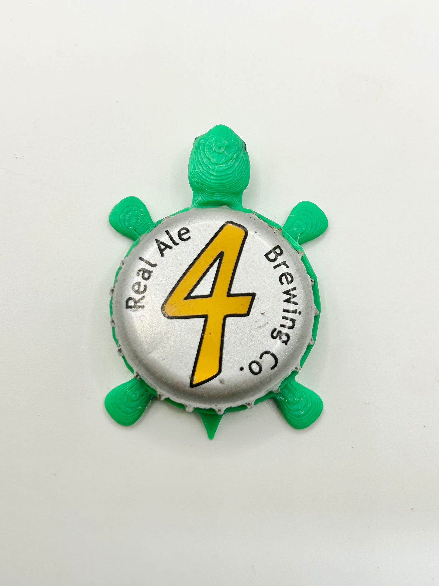 Real Ale Brewing (Number 4) - Bottle Cap Magnet Turtle