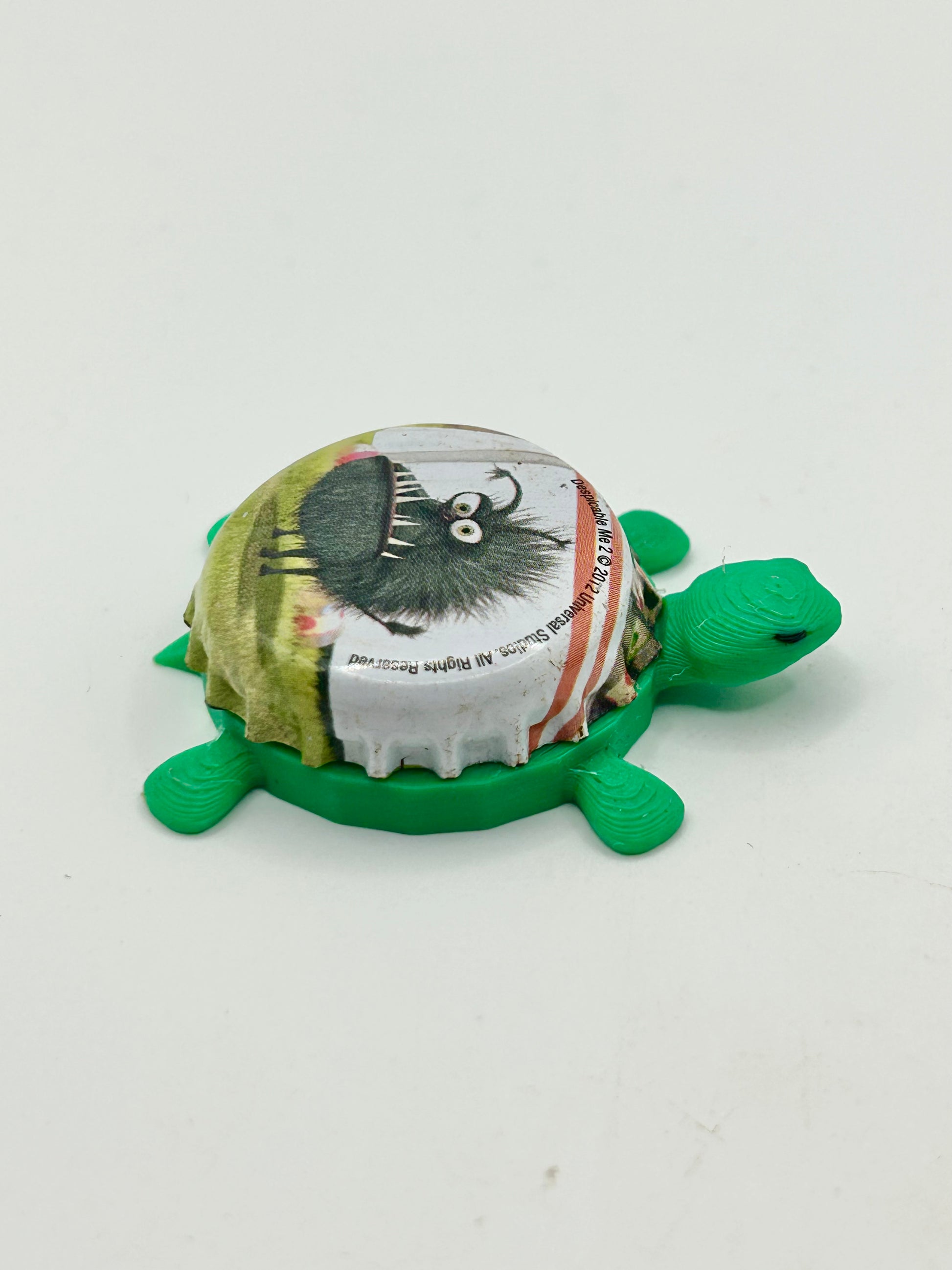 Kyle (Despicable Me) - Bottle Cap Magnet Turtle Shell Shocked Art