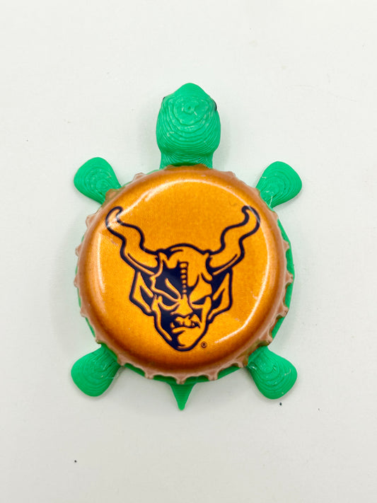 Stone Brewing (Orange) - Bottle Cap Magnet Turtle