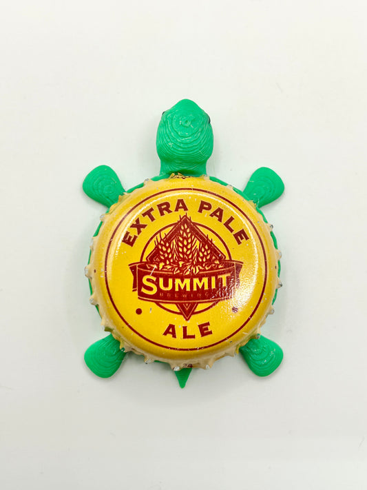 Summit Extra Pale Ale - Bottle Cap Magnet Turtle