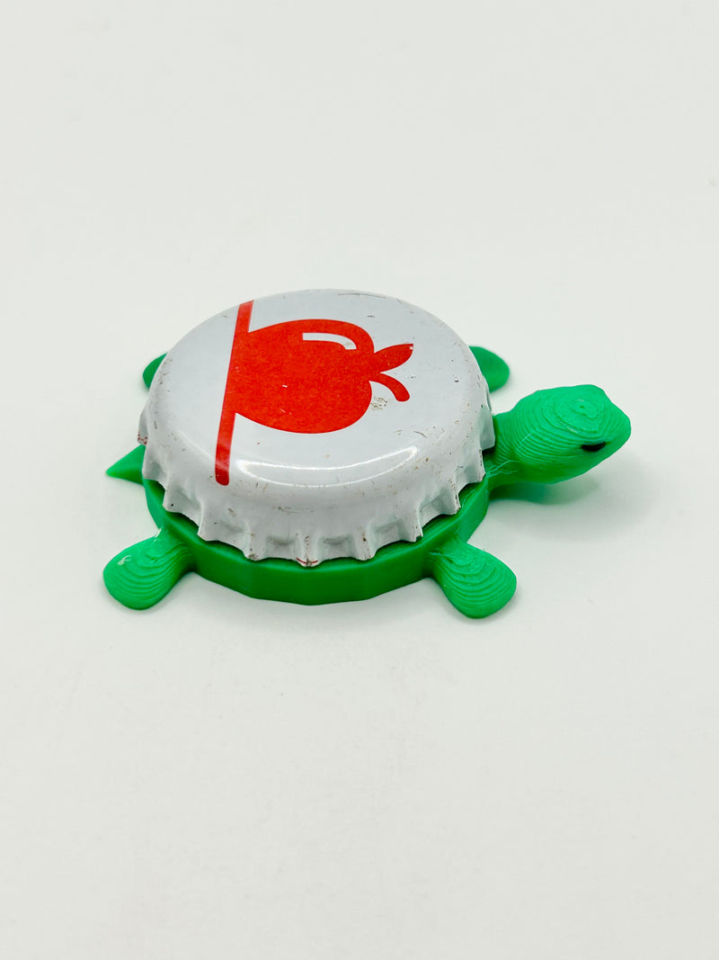 Portland Brewing Cider - Bottle Cap Magnet Turtle Shell Shocked Art