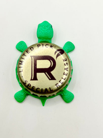 Redd’s Hard Cider (Purple Limited) - Bottle Cap Magnet Turtle Shell Shocked Art